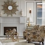 elegant white and gold living room chairs and tables