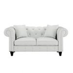 Faux Leather White Loveseats You'll Love | Wayfair