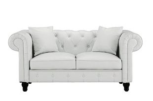 Faux Leather White Loveseats You'll Love | Wayfair