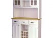 Home Styles White and Natural Buffet with Hutch-5100-0021-12 - The Home  Depot
