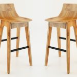 wooden bar stool 3D model