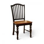Sun & Pine Country Style Wooden Chair Wood/Black/Antique Oak (Set Of 2) :  Target