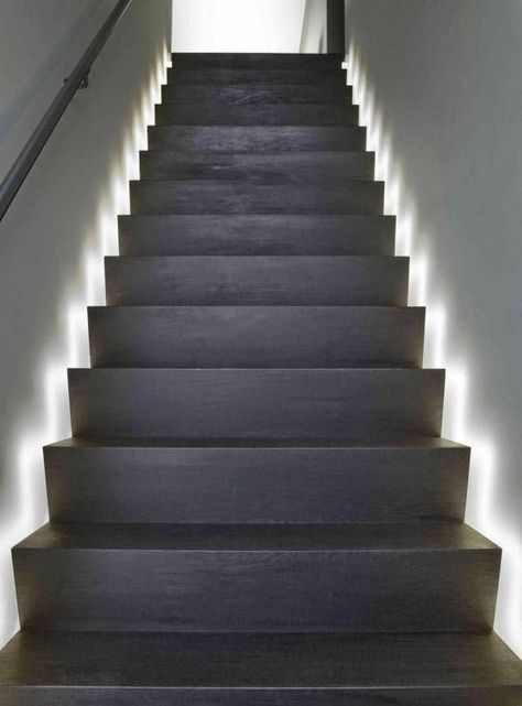 Wooden Stair Tread Lights That Catch An
  Eye