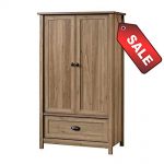 EFD Wooden Wardrobe Armoire Cabinet Closet Modern With Drawer and  Adjustable Shelves Wood Bedroom Rustic Clothes