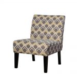 Noble House Galilea Yellow/Gray Pattern Fabric Accent Chair-297288 - The  Home Depot