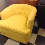 Bright Yellow accent club chair