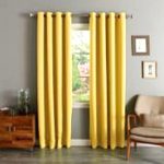 (#72) 1 PANEL YELLOW SOLID THERMAL FOAM LINED BLACKOUT HEAVY THICK WINDOW  CURTAIN