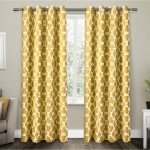 Gates Sundress Yellow Sateen Blackout Thermal Grommet Top Window Curtain-EH8024-05  2-96G - The Home Depot