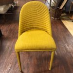 Yellow Upholstered Dining Chair. ; 