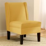 Skyline Furniture Linen French Yellow Wingback Chair (Upholstered)