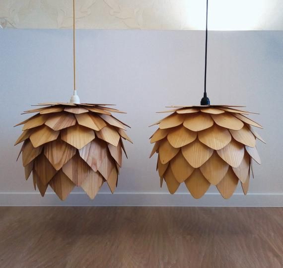Wood pendant lamps:Add some nature