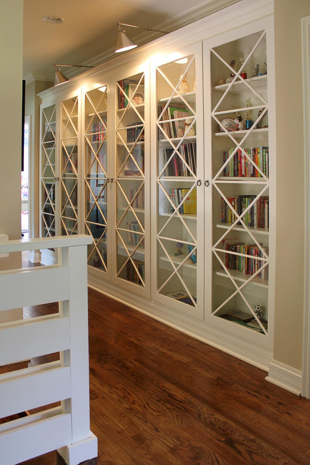 Bookcase With Glass Doors That Catch An
  Eye