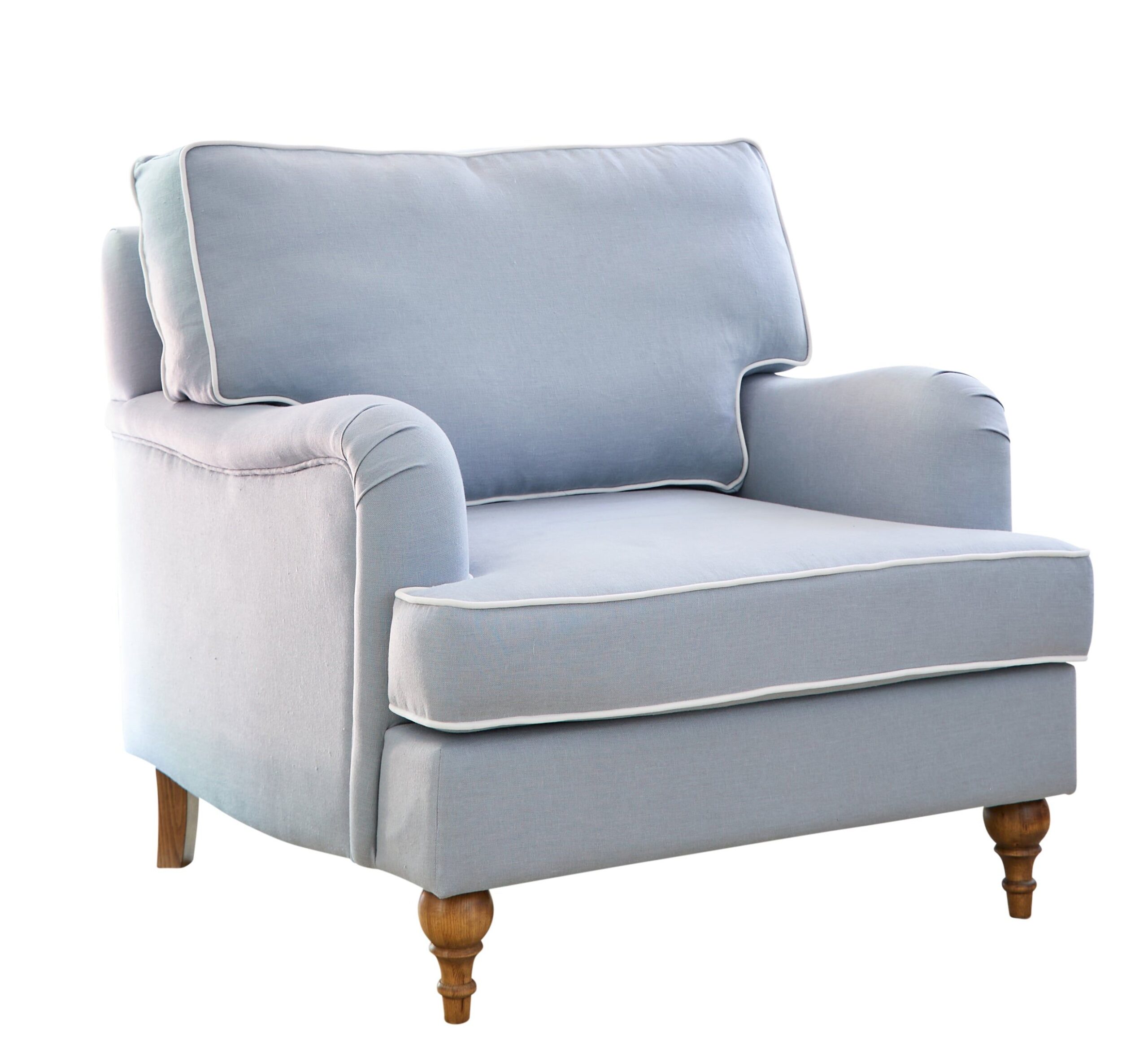 Inspiring design ideas for a blue sofa
  living room