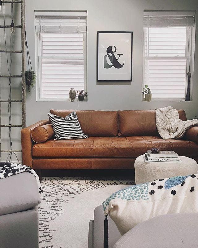 Living Rooms With Leather Sofas That Look
  Incredible