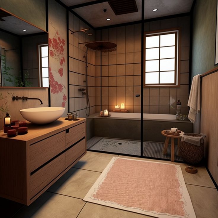 Asian Style Bathrooms : Pictures, Ideas