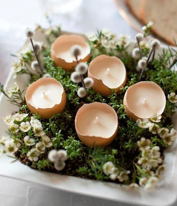 With simple Tricks to make your natural
  Easter decoration